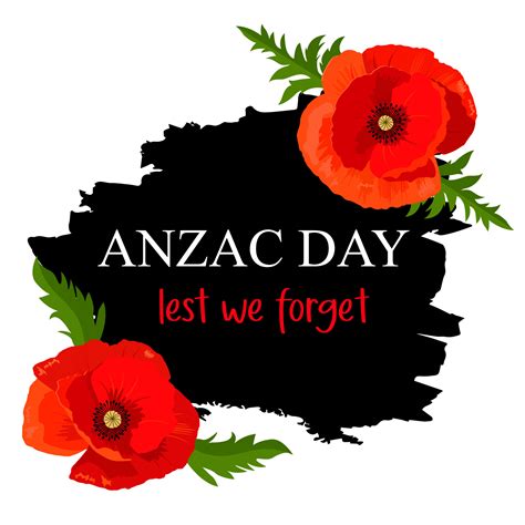 anzac day poppies lest we forget